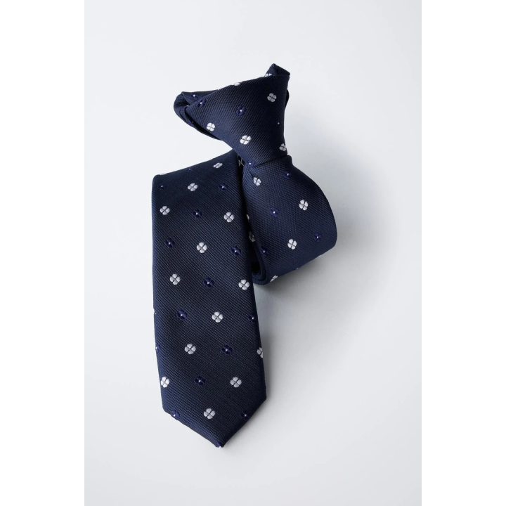 галстук с геометрическим принтом