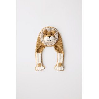 Шапка с львом из 100% шерсти, лимитированная коллекция