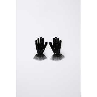 БАРХАТНЫЕ ПЕРЧАТКИ ДЛЯ КОСТЮМА ВЕДЬМЫ