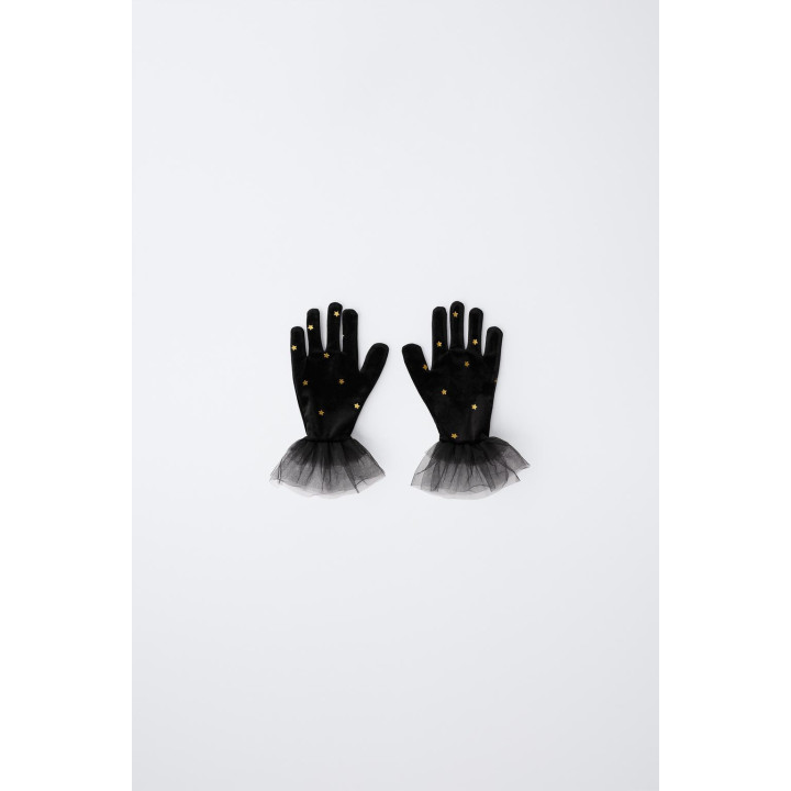 БАРХАТНЫЕ ПЕРЧАТКИ ДЛЯ КОСТЮМА ВЕДЬМЫ