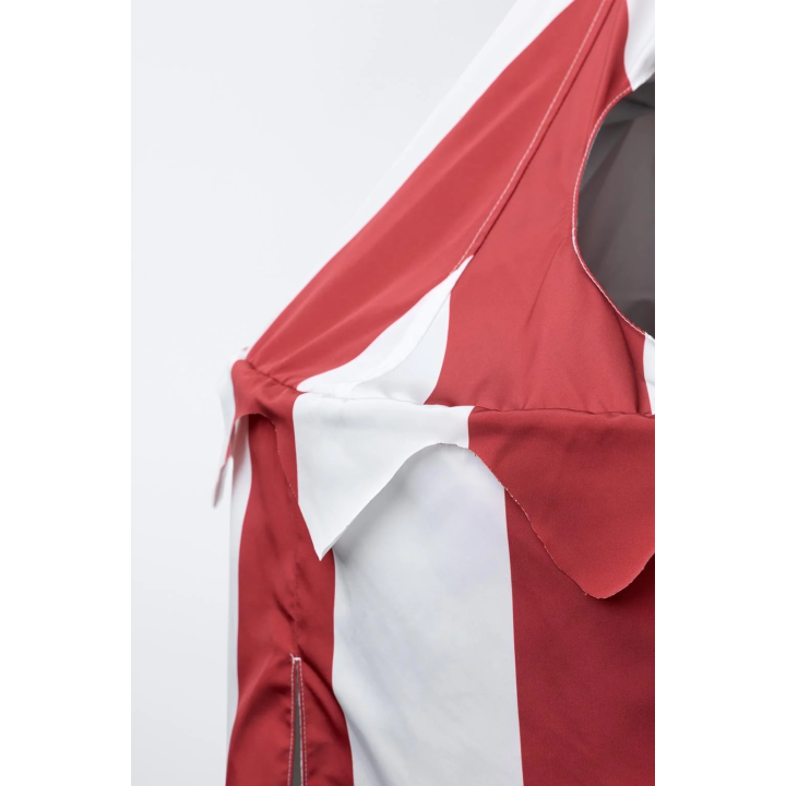 Костюм в полосатом цирковом шатре