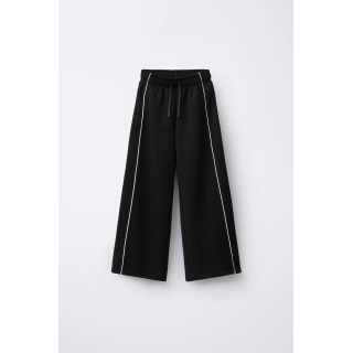 БРЮКИ С МОДАЛОМ И КОНТРАСТНОЙ ОТДЕЛКОЙ