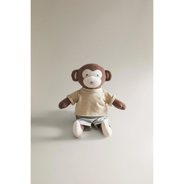 Детская музыкальная мягкая игрушка обезьянка