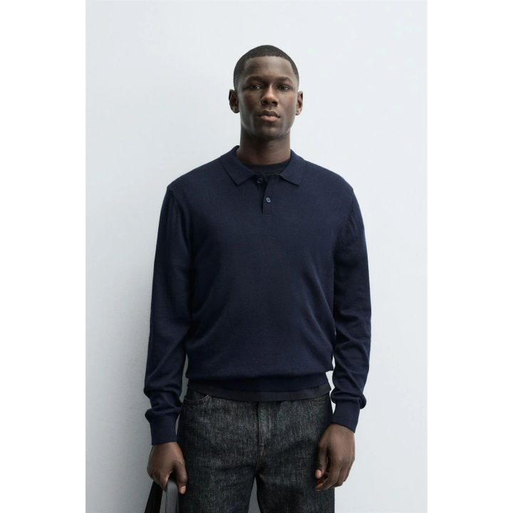 ТРИКОТАЖНОЕ ПОЛО ИЗ 100% ШЕРСТИ