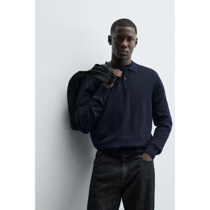 ТРИКОТАЖНОЕ ПОЛО ИЗ 100% ШЕРСТИ