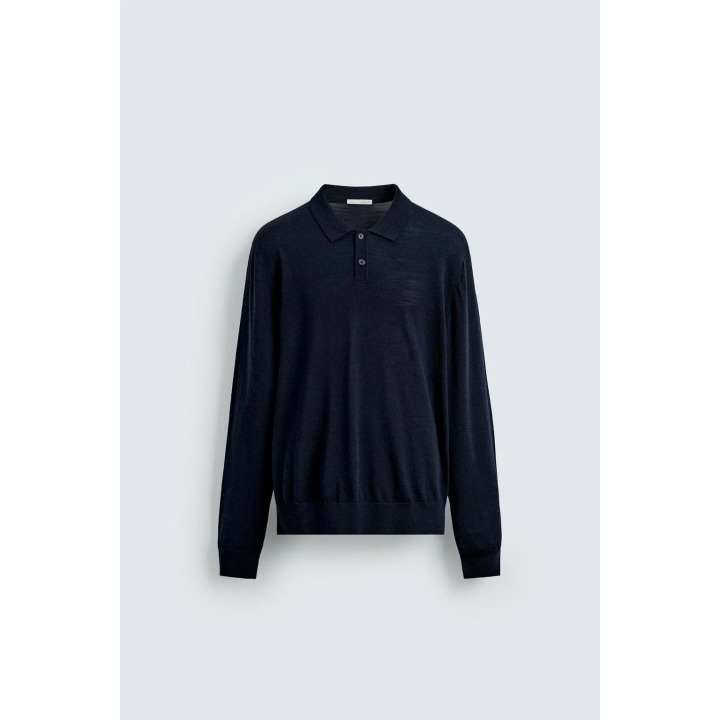 ТРИКОТАЖНОЕ ПОЛО ИЗ 100% ШЕРСТИ