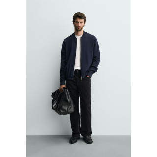 Кардиган из хлопково-вязаного плотного полотна