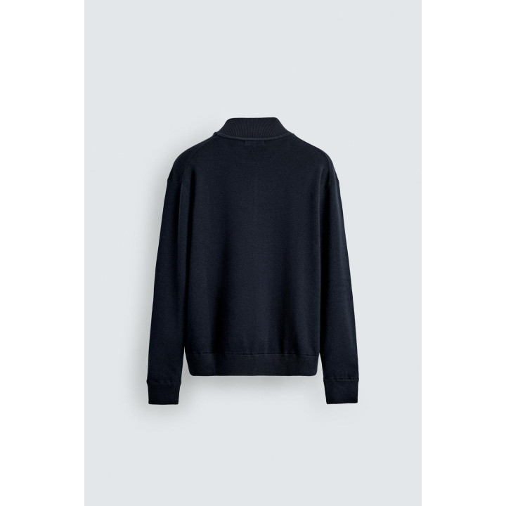 Кардиган из хлопково-вязаного плотного полотна