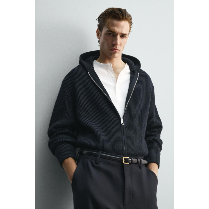 УКОРОЧЕННЫЙ КАРДИГАН С КАПЮШОНОМ — LIMITED EDITION