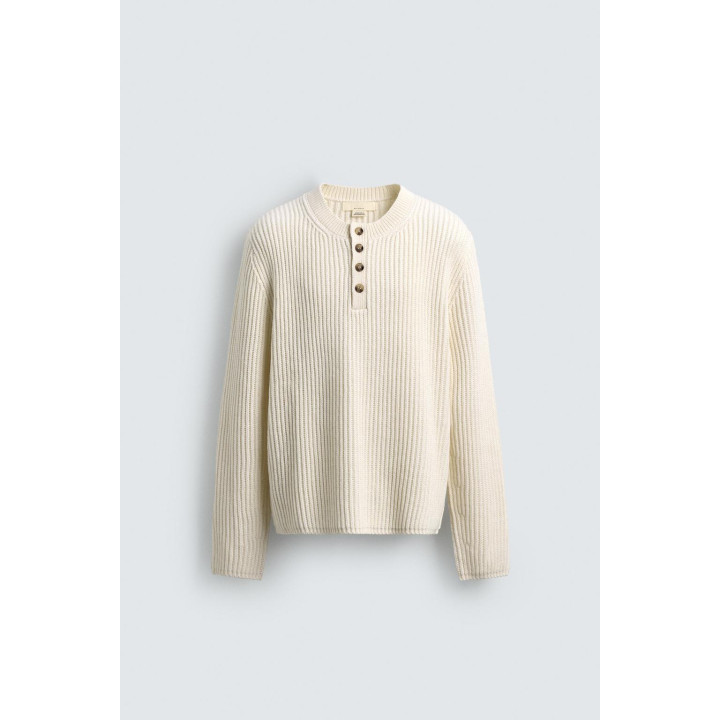 СВИТЕР С ВОРОТНИКОМ «ХЕНЛИ»