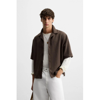 РУБАШКА С РЕЛЬЕФНОЙ ТКАНЬЮ