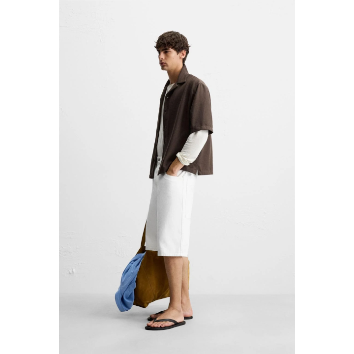 РУБАШКА С РЕЛЬЕФНОЙ ТКАНЬЮ