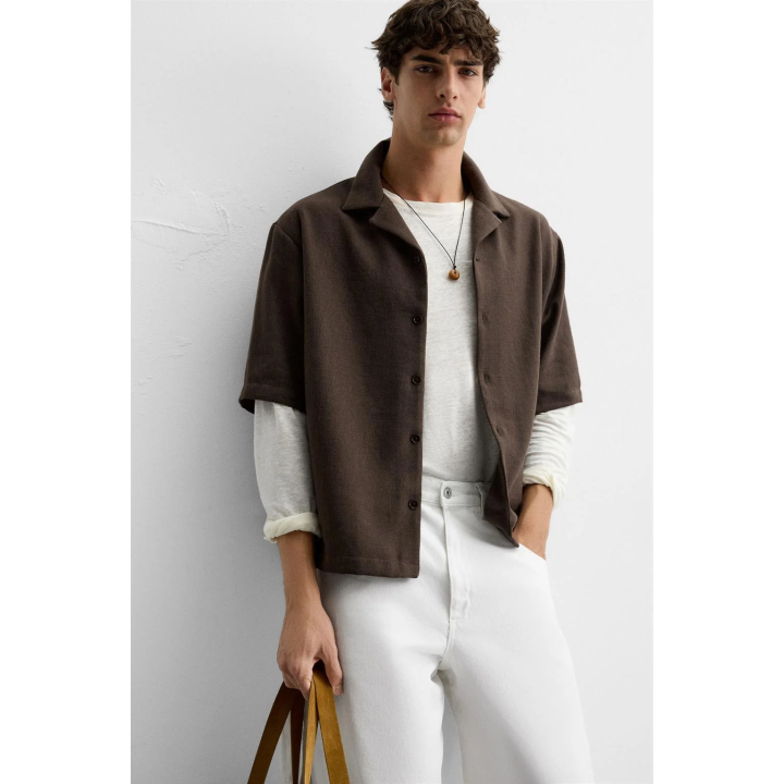 РУБАШКА С РЕЛЬЕФНОЙ ТКАНЬЮ