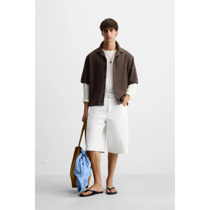 РУБАШКА С РЕЛЬЕФНОЙ ТКАНЬЮ