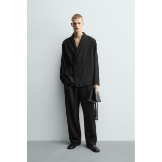 РУБАШКА-КИМОНО ИЗ РЕЛЬЕФНОЙ ТКАНИ