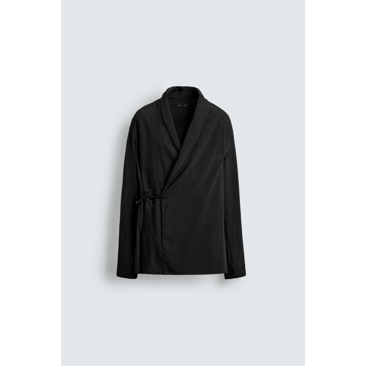 РУБАШКА-КИМОНО ИЗ РЕЛЬЕФНОЙ ТКАНИ