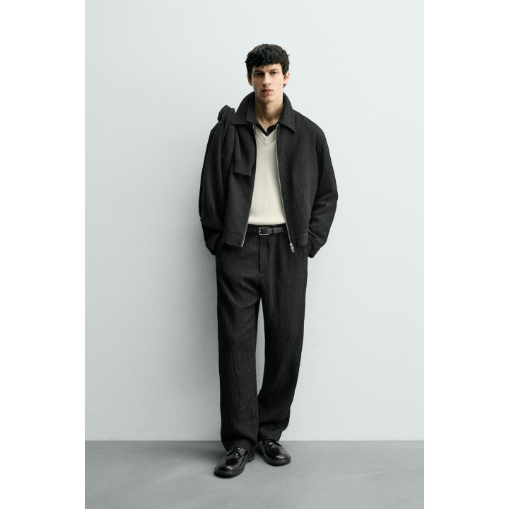 БРЮКИ REGULAR FIT С НЕРОВНОЙ СТРУКТУРОЙ