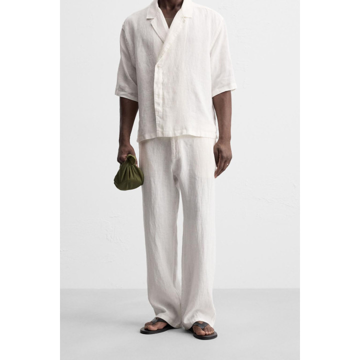 БРЮКИ RELAXED FIT ИЗ 100% ЛЬНА