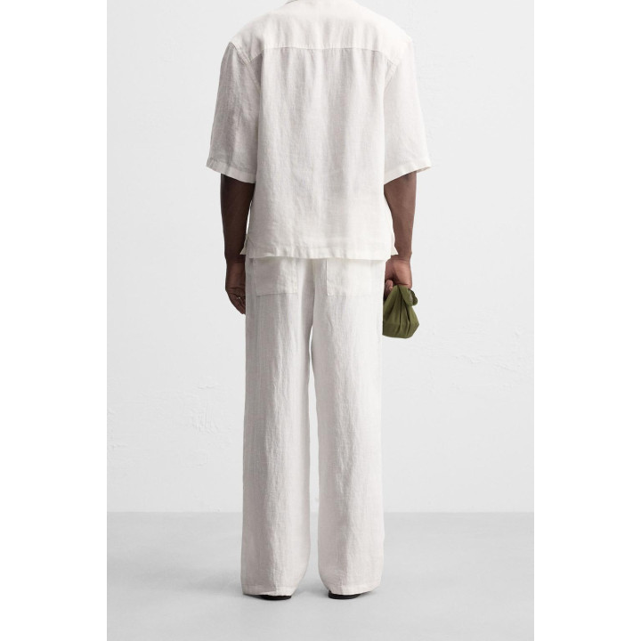 БРЮКИ RELAXED FIT ИЗ 100% ЛЬНА