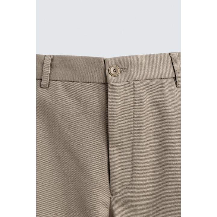 БРЮКИ STRAIGHT FIT ИЗ ТКАНИ С УЗОРОМ