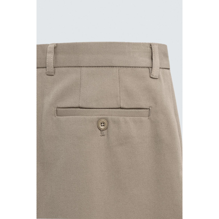 БРЮКИ STRAIGHT FIT ИЗ ТКАНИ С УЗОРОМ