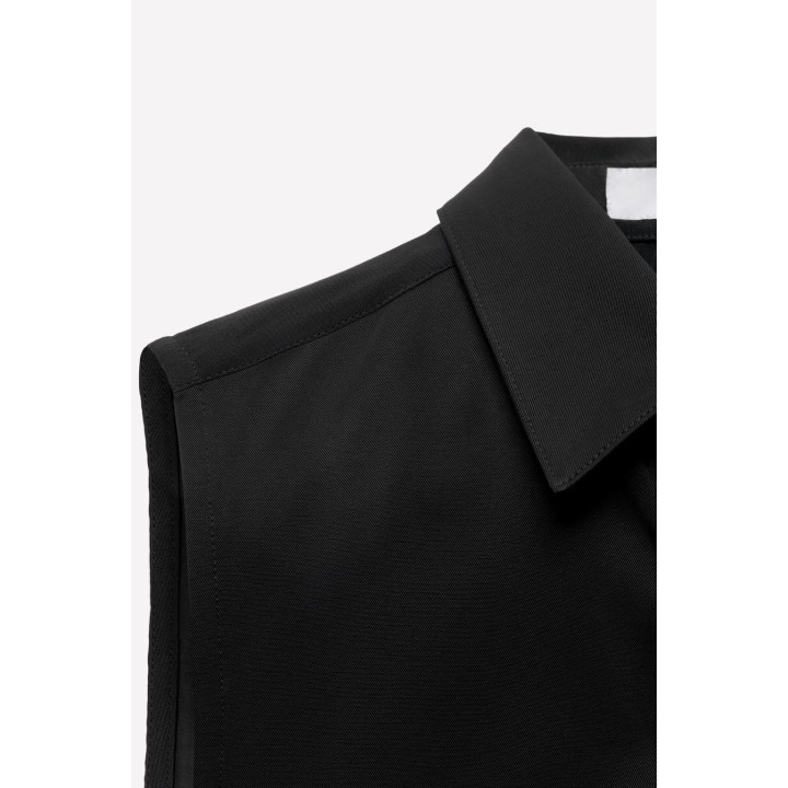 Рубашка с контрастным полупрозрачным эффектом ludovic de saint sernin x zara