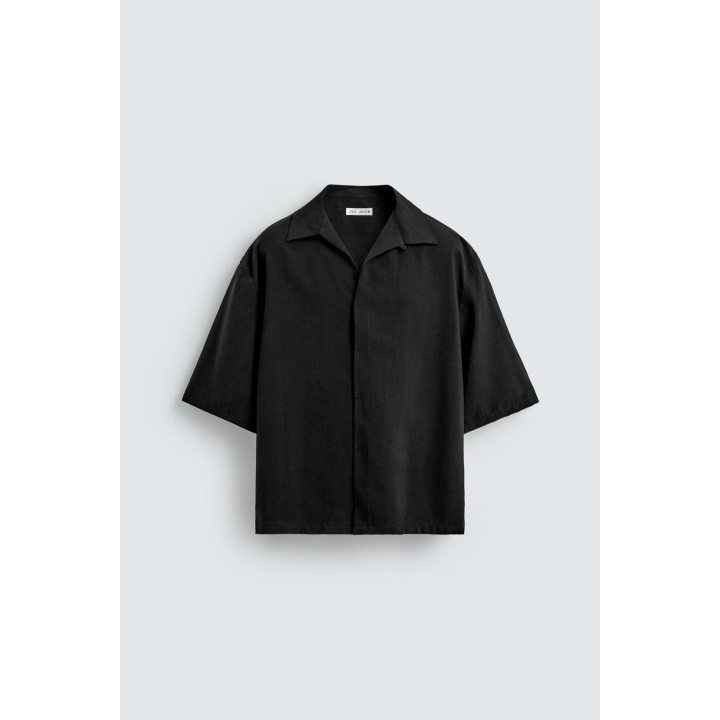 РУБАШКА RELAXED FIT ИЗ СТРУЯЩЕЙСЯ ТКАНИ