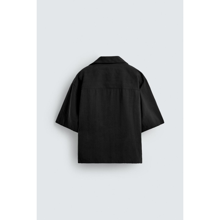 РУБАШКА RELAXED FIT ИЗ СТРУЯЩЕЙСЯ ТКАНИ