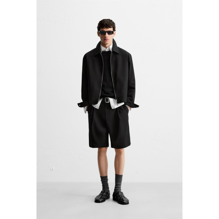 ШОРТЫ-БЕРМУДЫ RELAXED FIT СО СКЛАДКАМИ