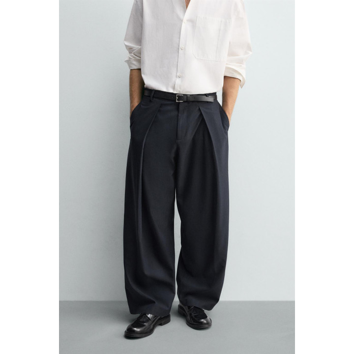 Брюки в полоску сафьяна