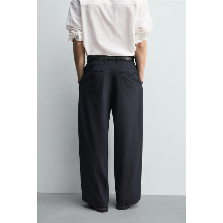 Брюки в полоску сафьяна