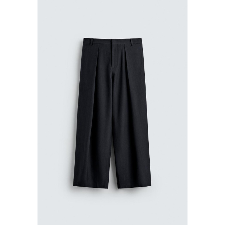 Брюки в полоску сафьяна