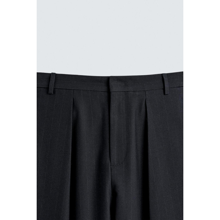 Брюки в полоску сафьяна