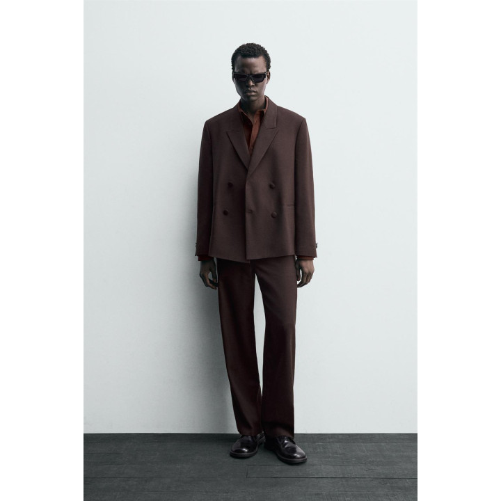 Пиджак с двубортной застежкой из шерстяной смеси