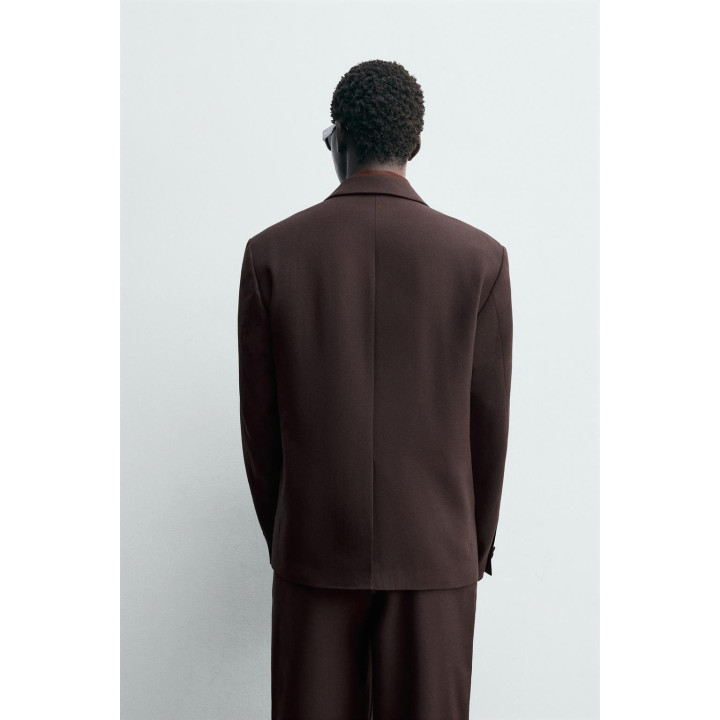 Пиджак с двубортной застежкой из шерстяной смеси