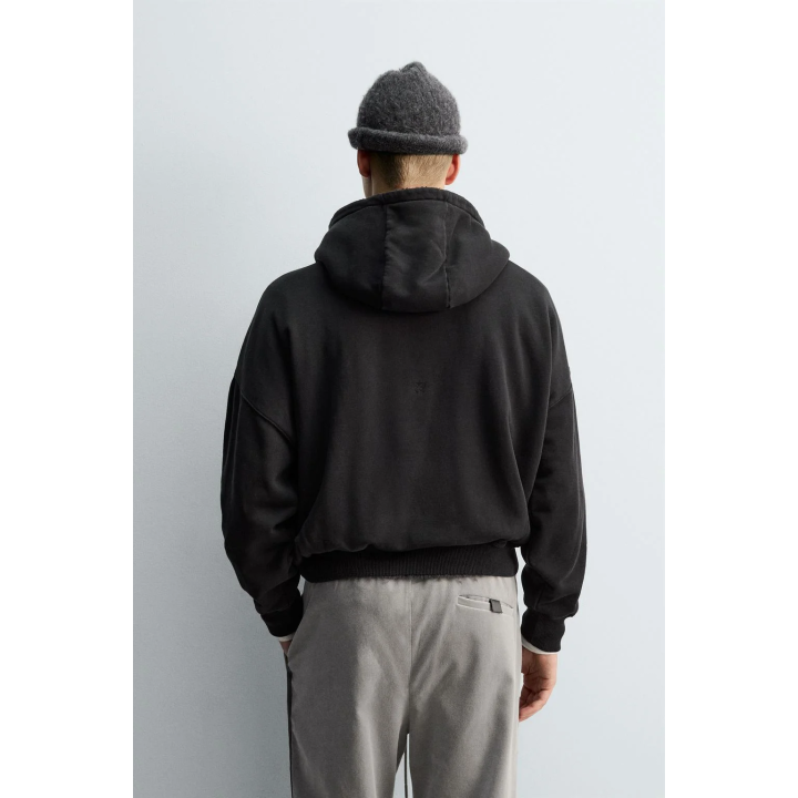 CONTRAST POUCH POCKET HOODIE X SR_A