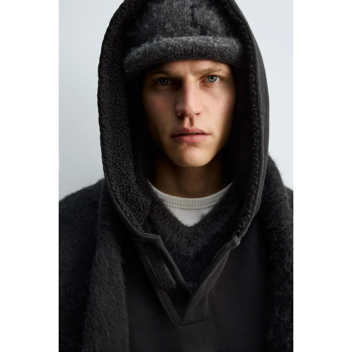 CONTRAST POUCH POCKET HOODIE X SR_A