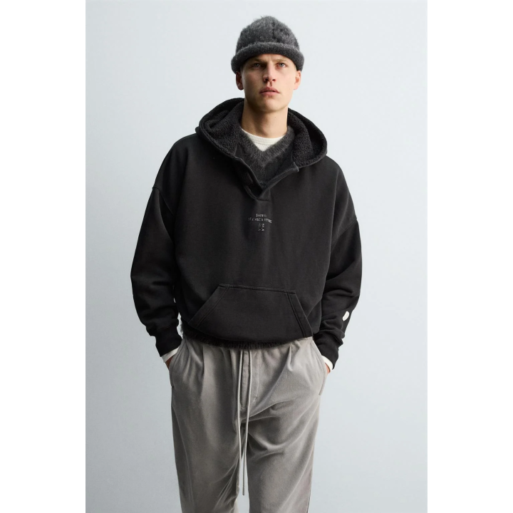 CONTRAST POUCH POCKET HOODIE X SR_A