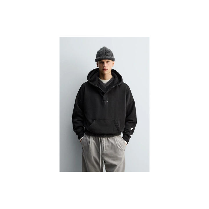 CONTRAST POUCH POCKET HOODIE X SR_A