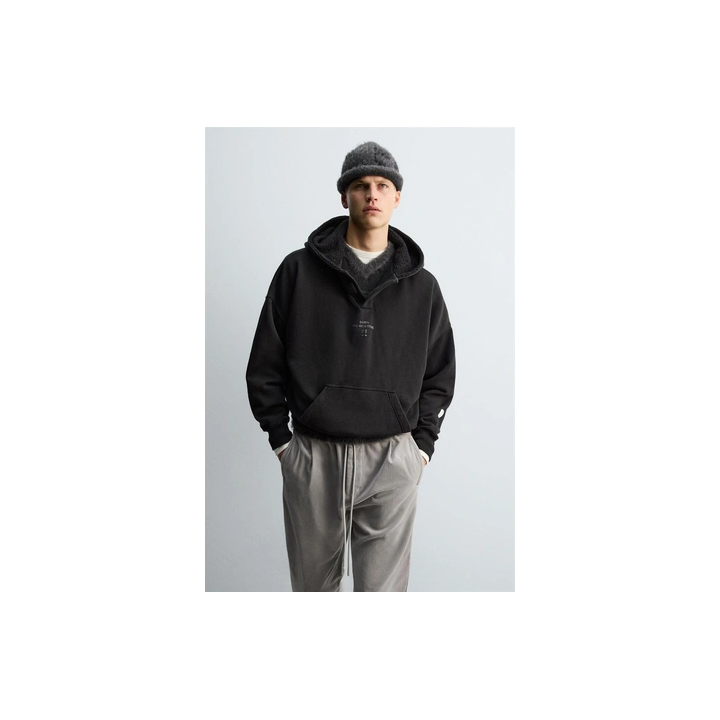 CONTRAST POUCH POCKET HOODIE X SR_A