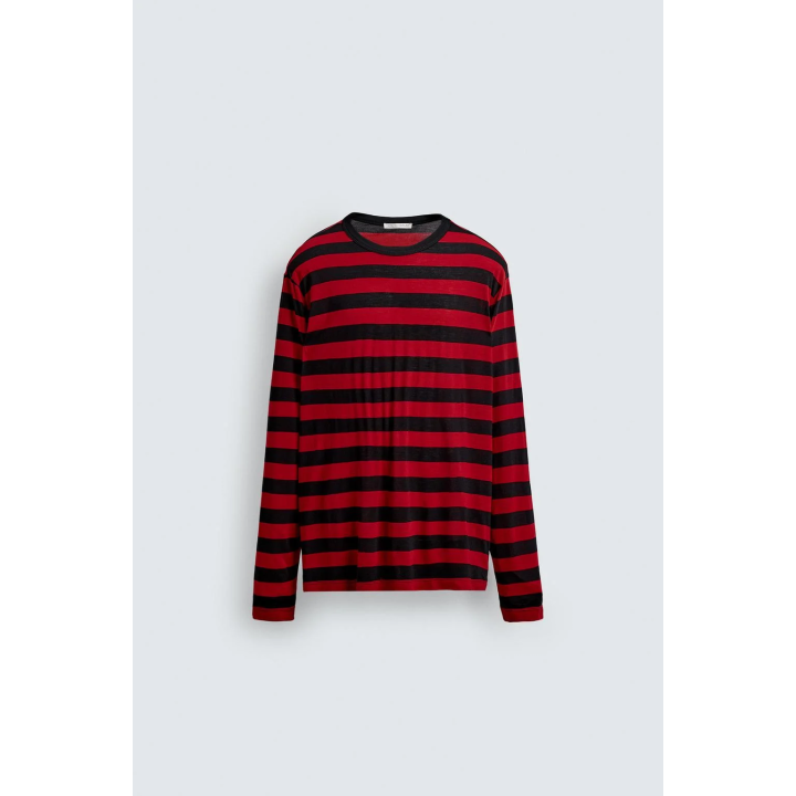 ФУТБОЛКА В ПОЛОСКУ С КОНТРАСТОМ