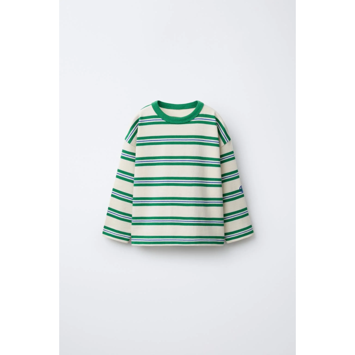 ФУТБОЛКА С ВЫШИВКОЙ В ПОЛОСКУ