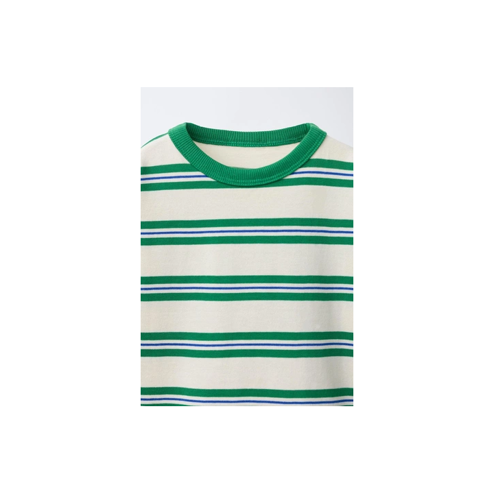 ФУТБОЛКА С ВЫШИВКОЙ В ПОЛОСКУ