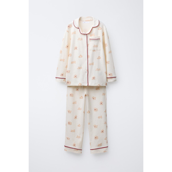 6-14 ЛЕТ/ПИЖАМА С ПРИНТОМ «ЩЕНКИ»