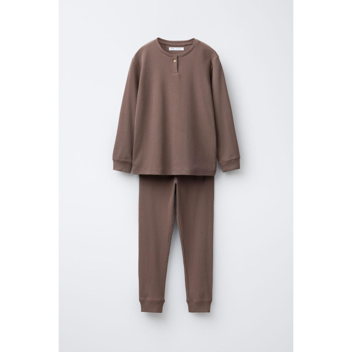 6-14 ЛЕТ/ОДНОТОННАЯ ПИЖАМА В РУБЧИК