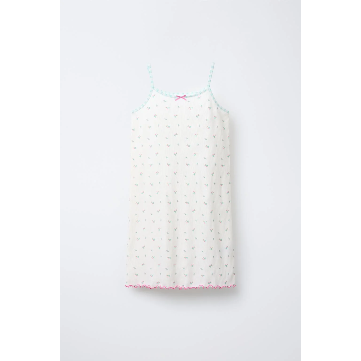 Ночная сорочка с цветочным узором для девочек 6-14 лет