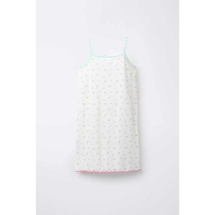 Ночная сорочка с цветочным узором для девочек 6-14 лет