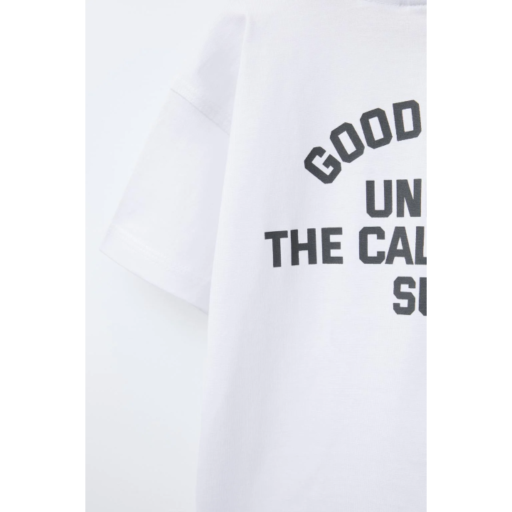 ФУТБОЛКА С ТЕКСТОВЫМ ПРИНТОМ