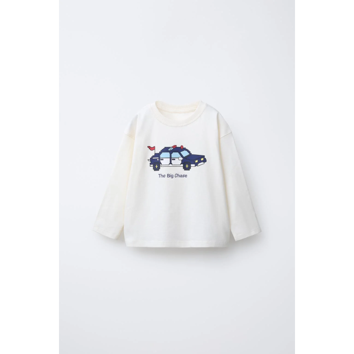 ФУТБОЛКА С ПРИНТОМ «ПИКСЕЛЬНЫЙ ТРАНСПОРТ»