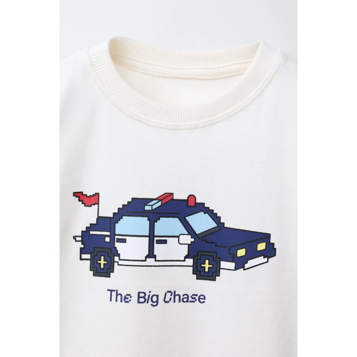 ФУТБОЛКА С ПРИНТОМ «ПИКСЕЛЬНЫЙ ТРАНСПОРТ»